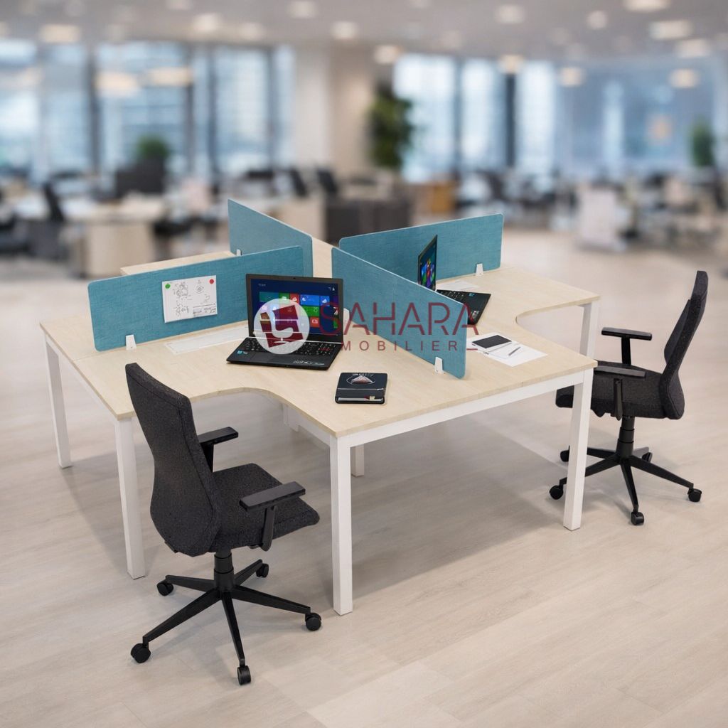 Structure métallique bureau bench pour open space moderne